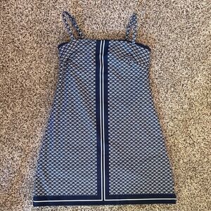 YPB Navy Blue Geometric Mini Dress XXS